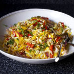 mango slaw with cashews and mint