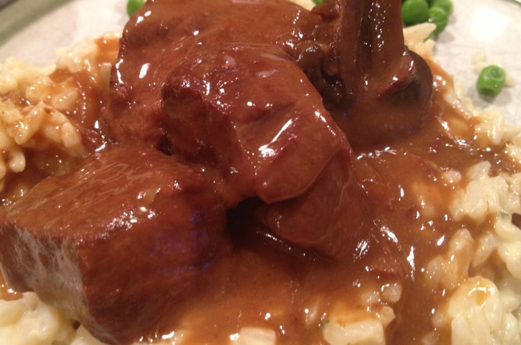 Beef Tips with Rice and Gravy Recipe - Recipes A to Z