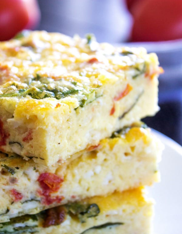 Simple Spinach & Tomato Breakfast Casserole Recipe