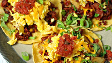 Chorizo Breakfast Tacos with Potato Hash and Eggs Recipe - Easy Recipes A to Z #recipesaz #recipes #recipe #easyrecipes #chorizo #breakfast #breakfastrecipes easy breakfast recipes tacos #breakfastideas easy breakfast ideas #taco #tacos #tacosrecipes easy tacos recipes #potato #hash #eggs