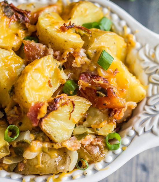 Slow Cooker Cheesy Bacon Ranch Potatoes Recipe