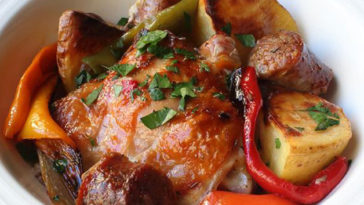 Chicken, Sausage, Peppers, and Potatoes Recipe