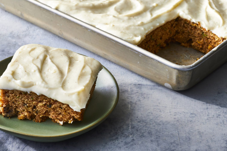 Zucchini Bars with Spice Frosting recipe