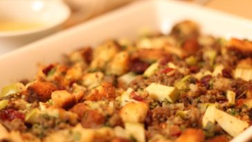 Awesome Sausage, Apple and Cranberry Stuffing Recipe