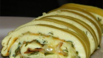 Baked Omelet Roll Recipe