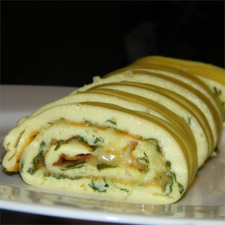 Baked Omelet Roll Recipe