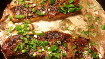 Brandy Flamed Peppercorn Steak Recipe