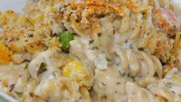 Chicken and Pasta Casserole with Mixed Vegetables Recipe