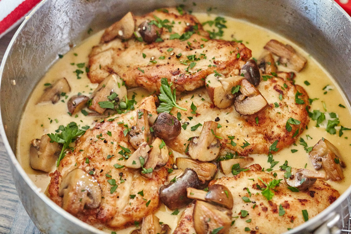 Chicken Marsala Over White Rice Recipe