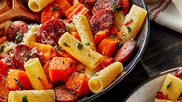 Smoked Sausage and Butternut Squash Pasta Recipe