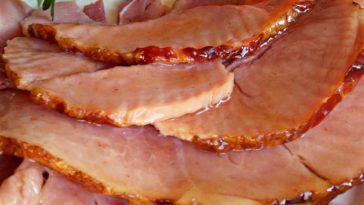 Baked Ham with Glaze Recipe - this is one of the best easter recipes #bakedham #bakedhamrecipe #bakedhamrecipes #ham #hamrecipes #recipes #easterrecipes #easter #halloween