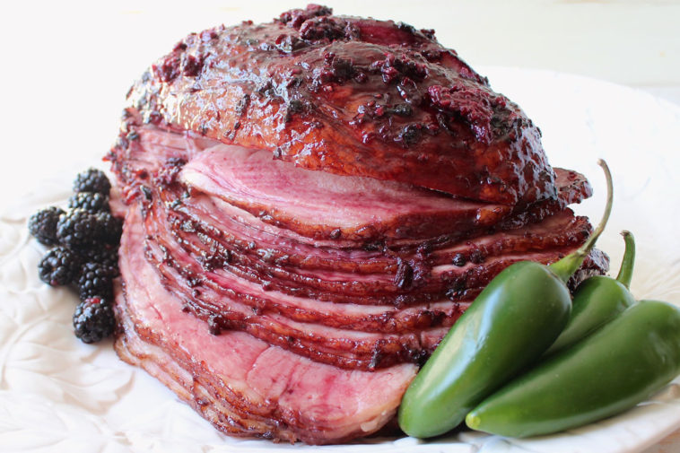 Blackberry Jalapeno Glazed Ham Recipe