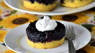 Blueberry Upside-Down Mini Cakes recipe