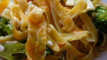 Broccoli Noodles and Cheese Casserole Recipe