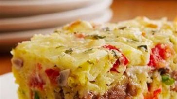 Cheesy Sausage and Egg Bake Recipe