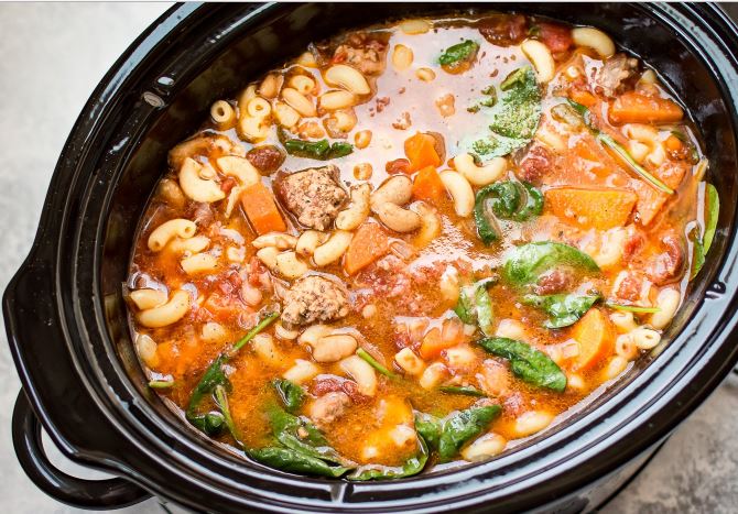 Crockpot Italian Sausage Soup Recipe