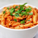 Penne with Spicy Vodka Tomato Cream Sauce #penne #pennerecipe #pennerecipes #pasta #pastarecipes #spicysauce #vodkasauce #tomatosauce #spicyvodkatomatosauce #recipes