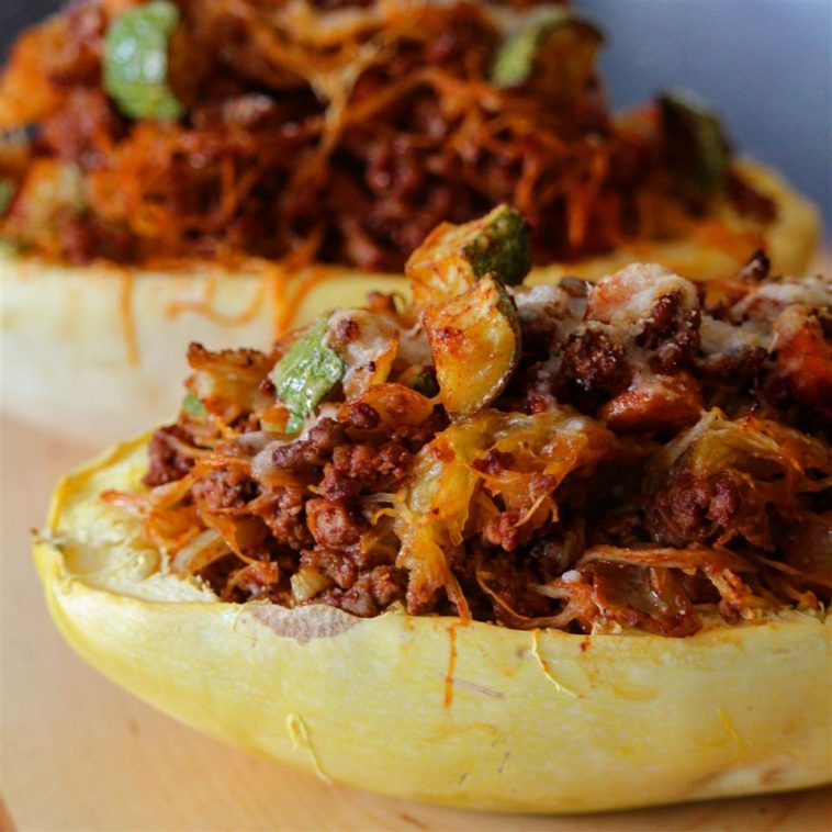 Spaghetti Squash Casserole in the Shell Recipe