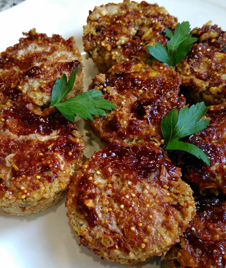 Turkey Veggie Meatloaf Cups Recipe