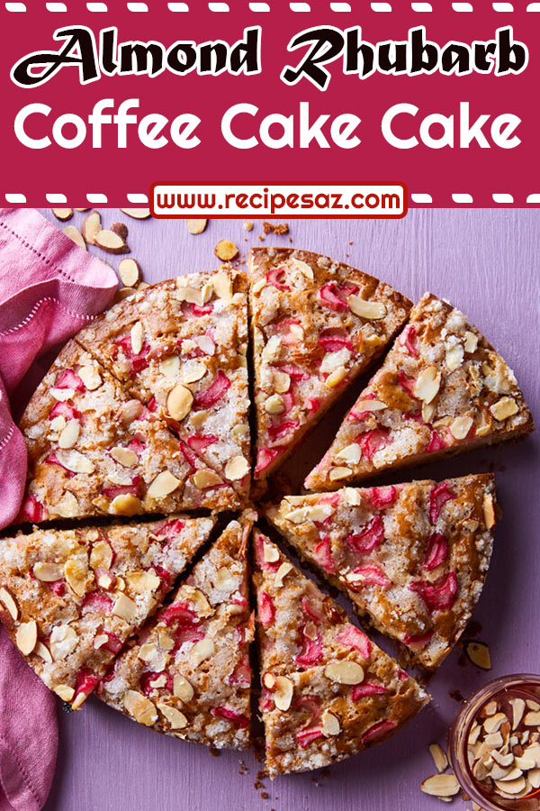 Almond Rhubarb Coffee Cake Recipe