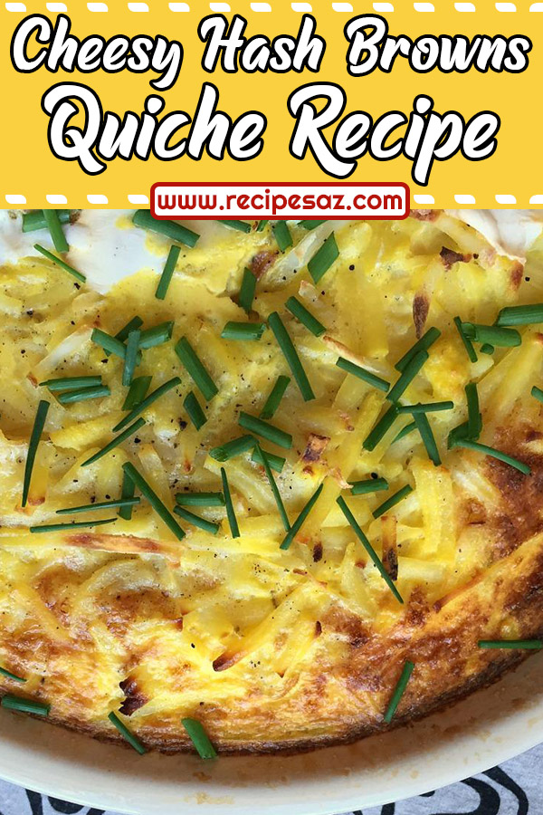 Cheesy Hash Browns Quiche Recipe