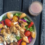 Grilled Chicken Salad with Seasonal Fruit recipe