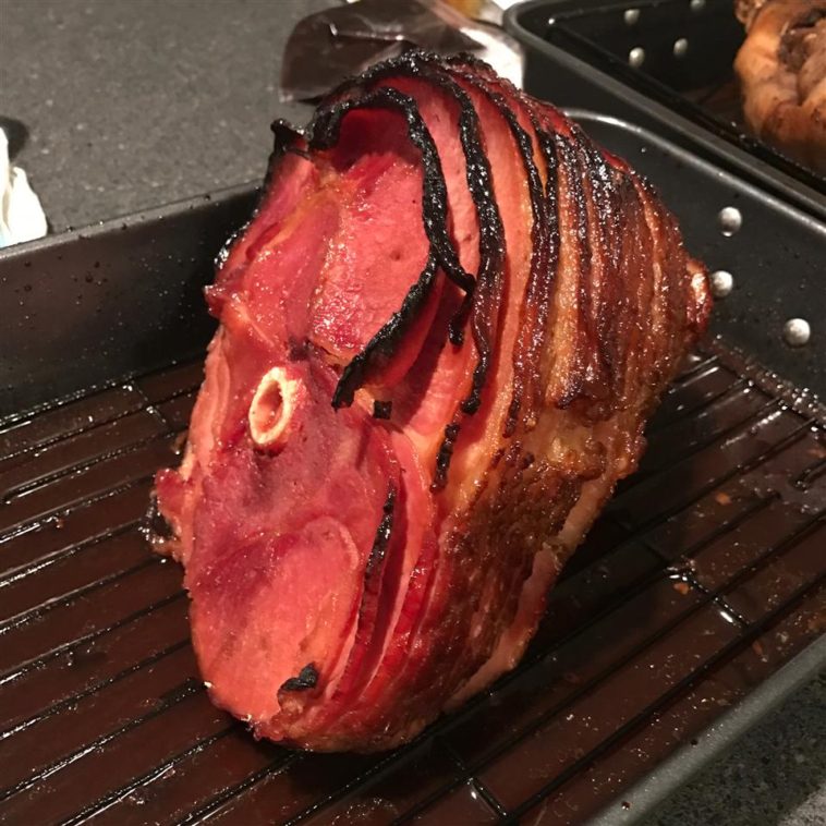 Ham with Honey and Brown Sugar Glaze Recipe