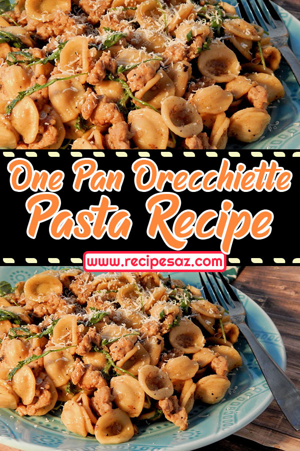 One Pan Orecchiette Pasta Recipe