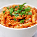 Penne with Spicy Vodka Tomato Cream Sauce Recipe