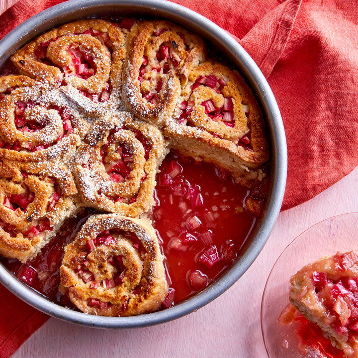 Rhubarb Cranberry Roll Ups Recipe