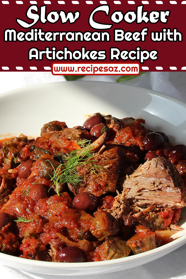 Slow Cooker Mediterranean Beef with Artichokes Recipe