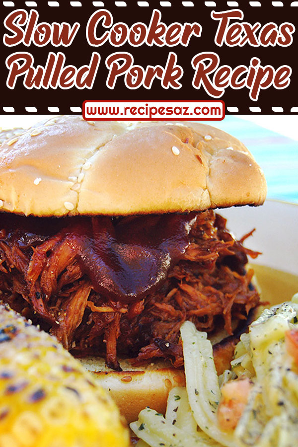 Slow Cooker Texas Pulled Pork Recipe