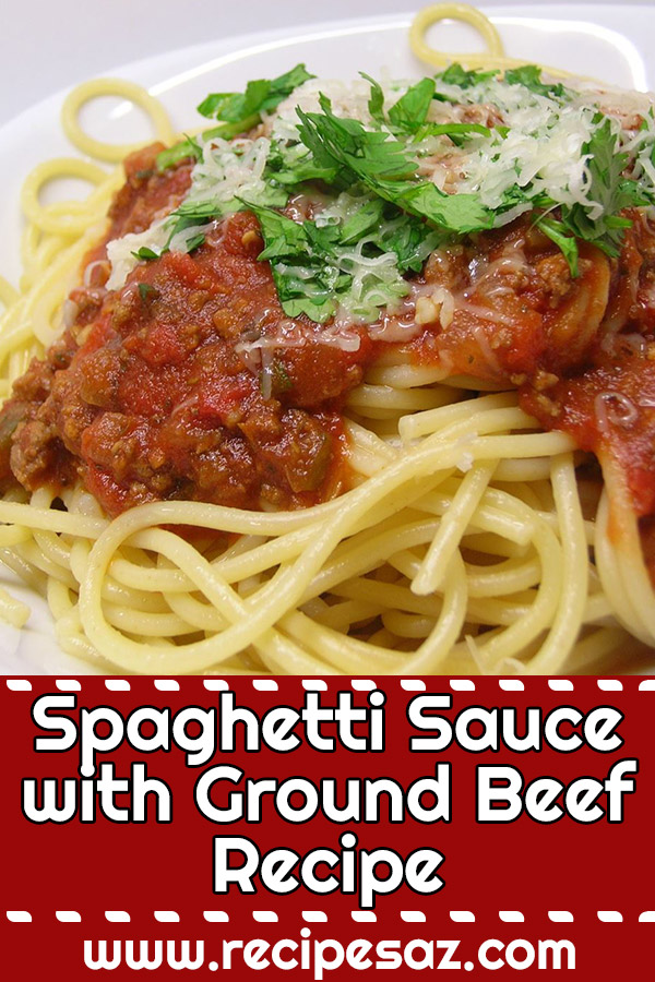 Spaghetti Sauce with Ground Beef Recipe