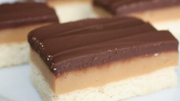 Caramel Shortbread Squares Recipe