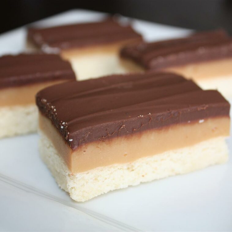 Caramel Shortbread Squares Recipe