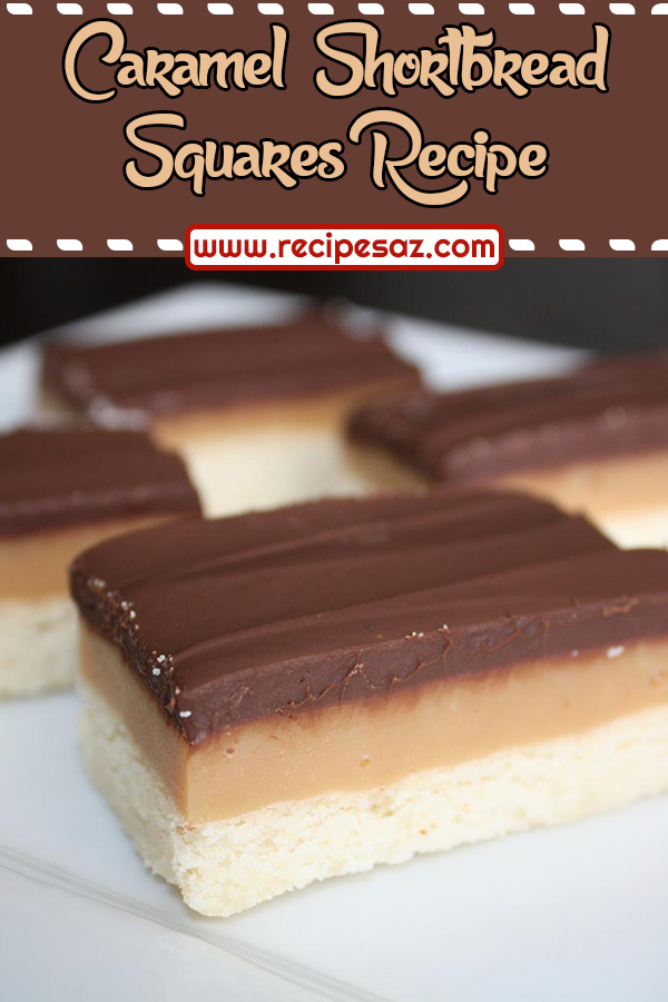 Caramel Shortbread Squares Recipe