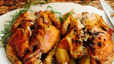 Cornish Game Hens with Garlic and Rosemary Recipe