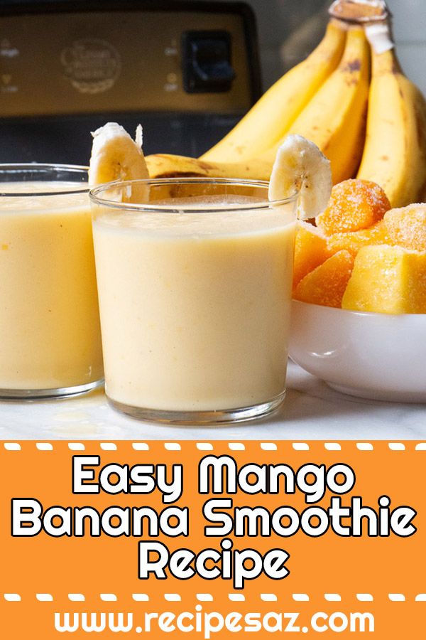 Easy Mango Banana Smoothie Recipe