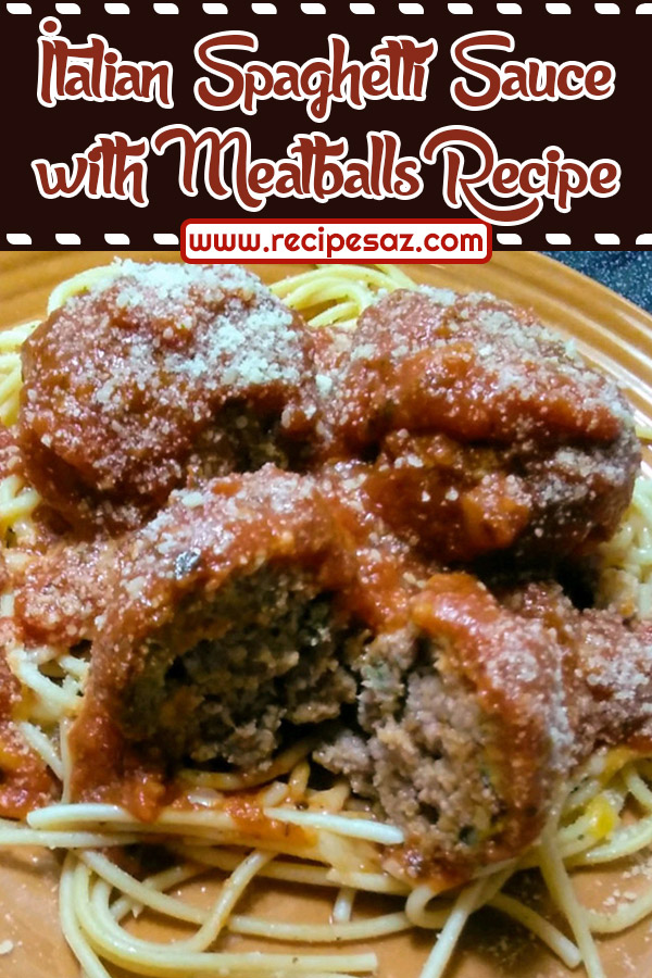 Italian Spaghetti Sauce with Meatballs Recipe
