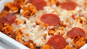 Pizza Pasta Bake with Sausage Recipe