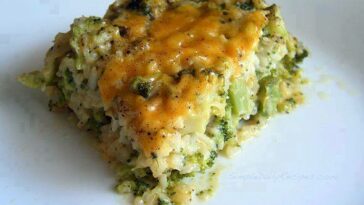 Cheesy Broccoli and Rice Casserole Recipe #cheesy #broccoli #rice #casserole #cheesyrecipes #broccolirecipes #ricerecipes #broccolicasserole #ricecasserole #casserolerecipes #recipes #recipesaz