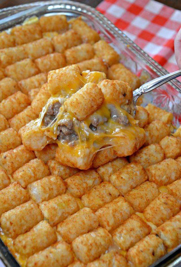 Tater Tot Casserole Recipe - How to make Tater Tot Casserole Recipe at home Truly the BEST Tater Tot Casserole recipe around #TatertotCasserole #tatertot #tatertorecipe #casserole #casserolerecipe #casserolerecipes #recipes #cooking #recipesaz