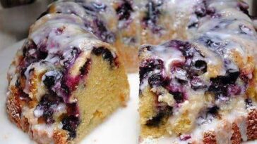 Blueberry Bundt Cake with Lemon Glaze Recipe