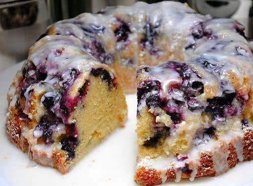 Blueberry Bundt Cake with Lemon Glaze Recipe