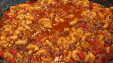 Cheesy Beef Goulash Recipe