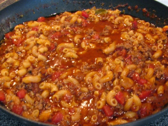 Cheesy Beef Goulash Recipe