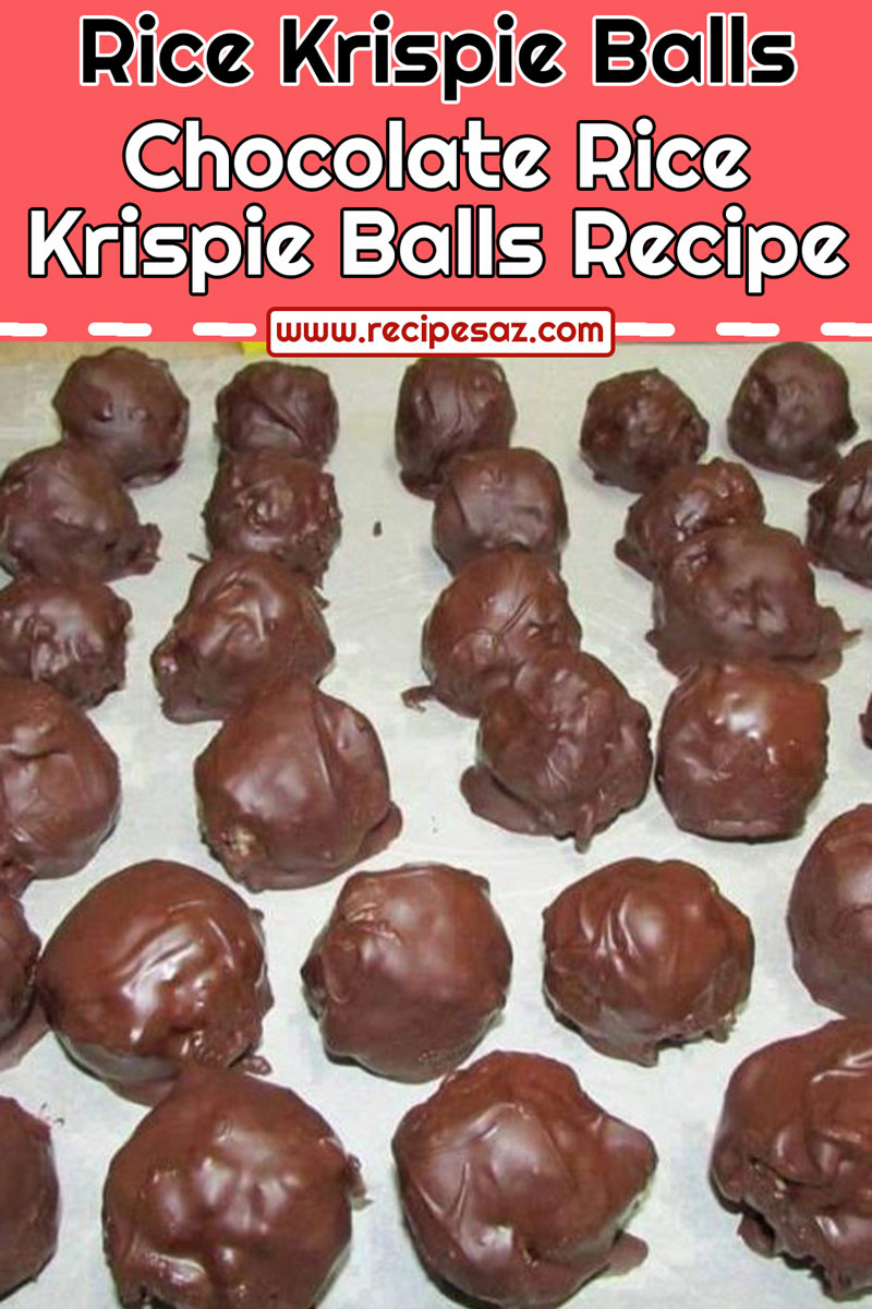 Chocolate Rice Krispie Balls Recipe