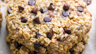 Forget The Banana Bread and Make Banana Oat Chocolate Chip Cookies