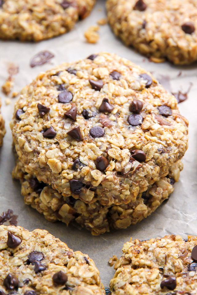 Forget The Banana Bread and Make Banana Oat Chocolate Chip Cookies