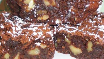 Fudge Walnut Brownies Recipe